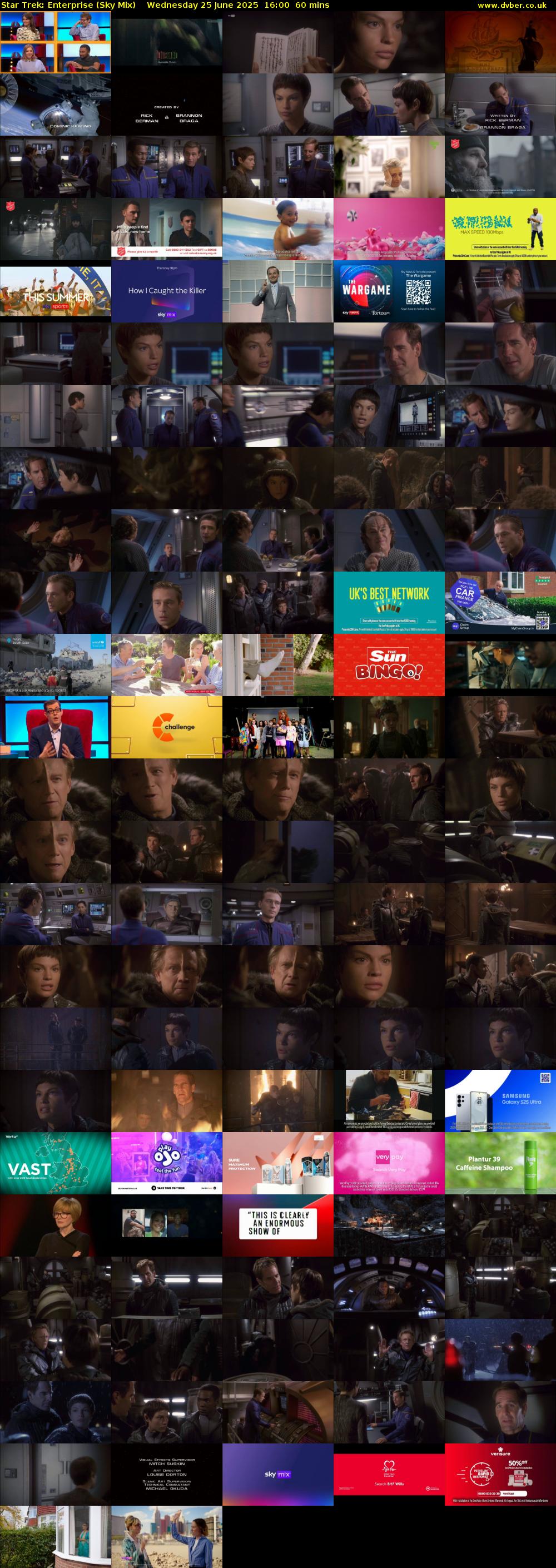 Star Trek: Enterprise (Sky Mix) Wednesday 25 June 2025 16:00 - 17:00