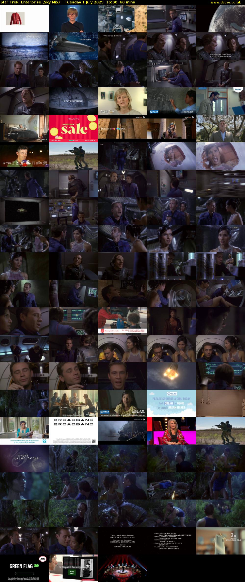 Star Trek: Enterprise (Sky Mix) Tuesday 1 July 2025 16:00 - 17:00