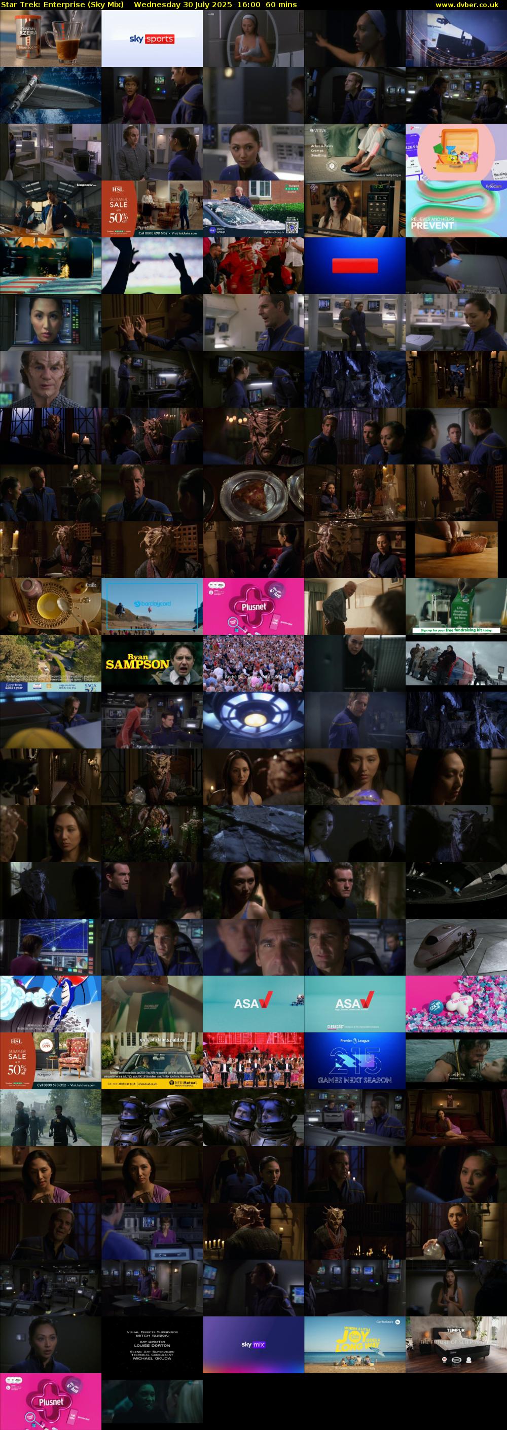 Star Trek: Enterprise (Sky Mix) Wednesday 30 July 2025 16:00 - 17:00