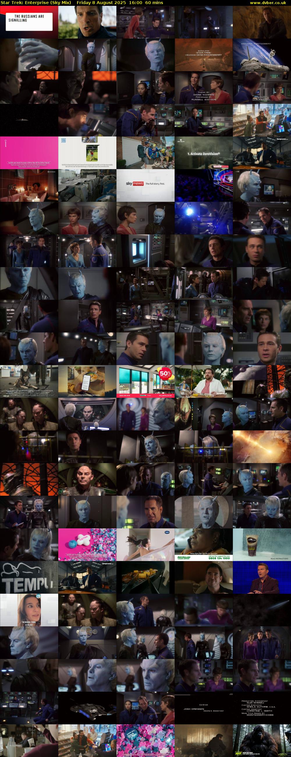 Star Trek: Enterprise (Sky Mix) Friday 8 August 2025 16:00 - 17:00