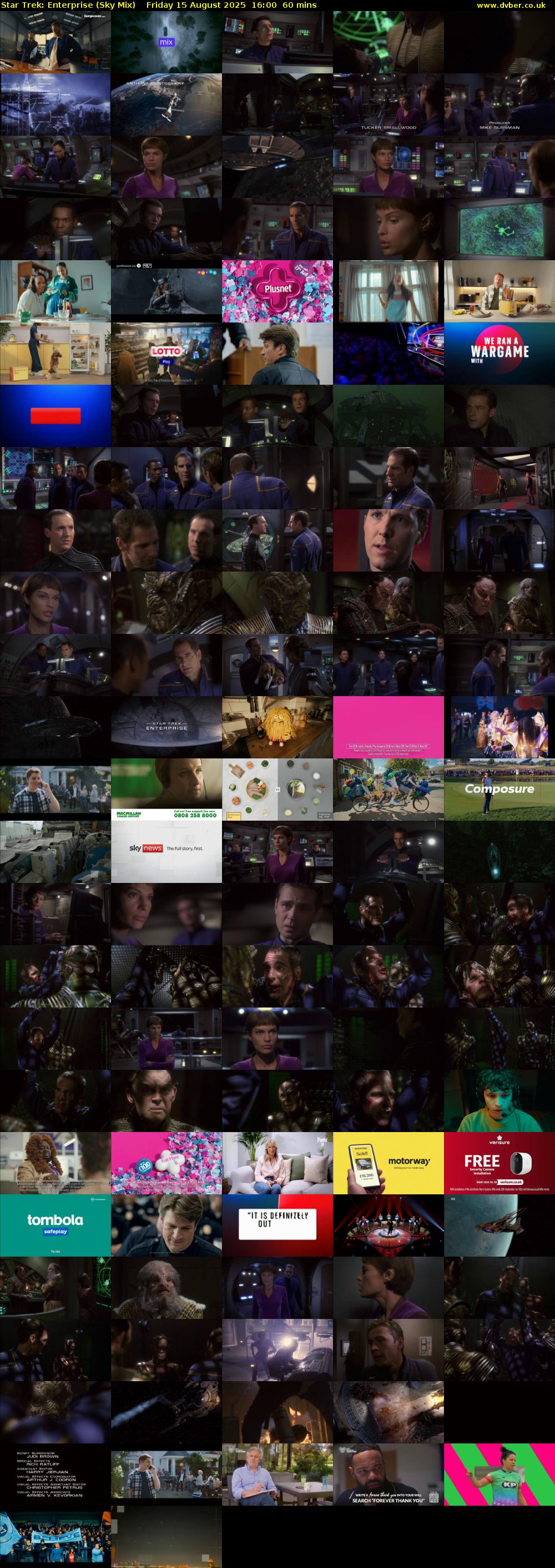 Star Trek: Enterprise (Sky Mix) Friday 15 August 2025 16:00 - 17:00