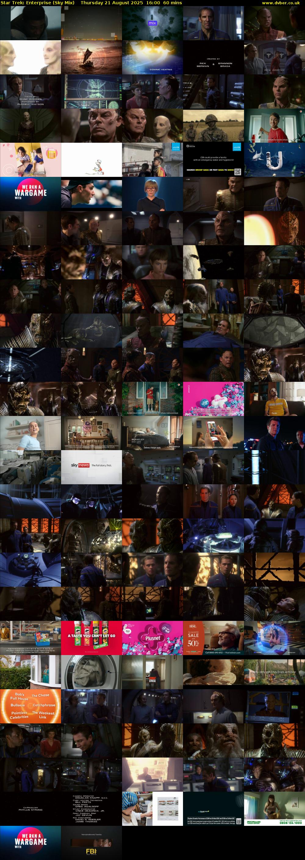 Star Trek: Enterprise (Sky Mix) Thursday 21 August 2025 16:00 - 17:00