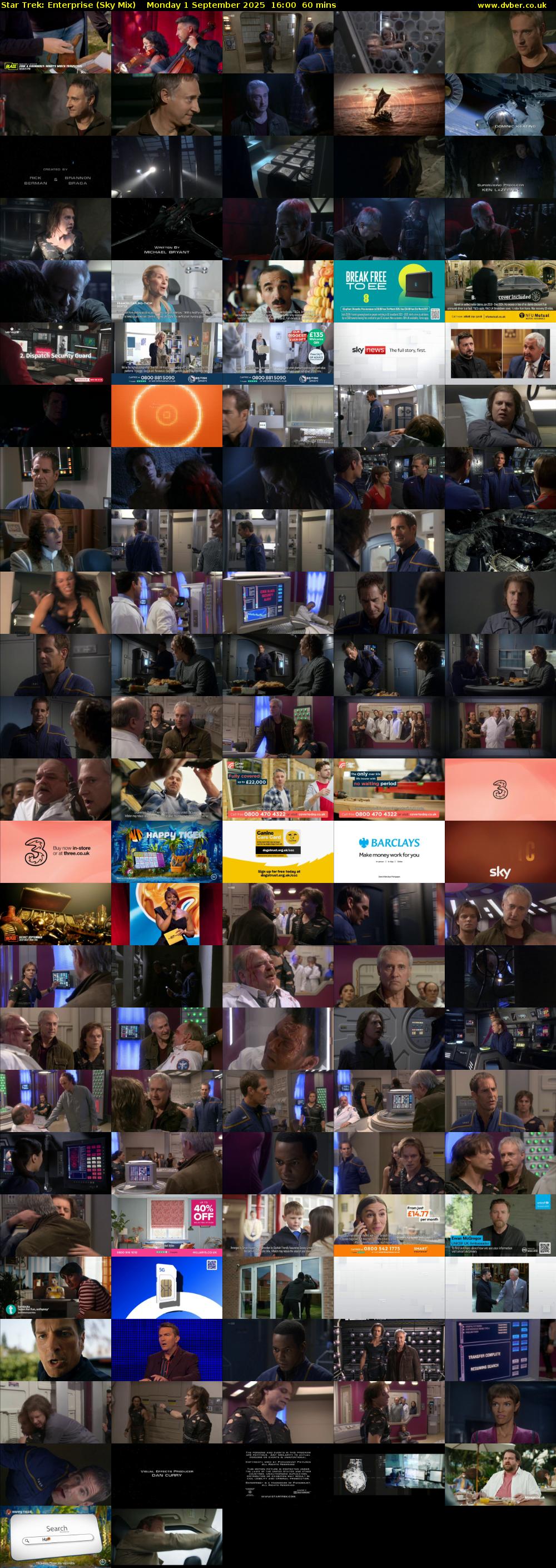 Star Trek: Enterprise (Sky Mix) Monday 1 September 2025 16:00 - 17:00