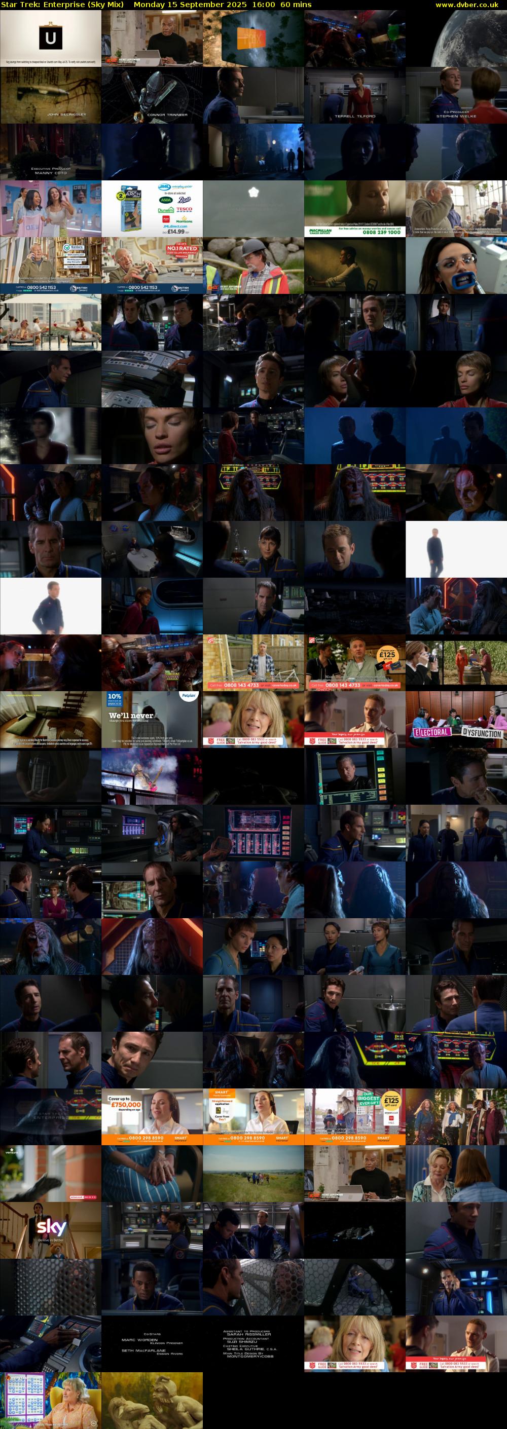 Star Trek: Enterprise (Sky Mix) Monday 15 September 2025 16:00 - 17:00