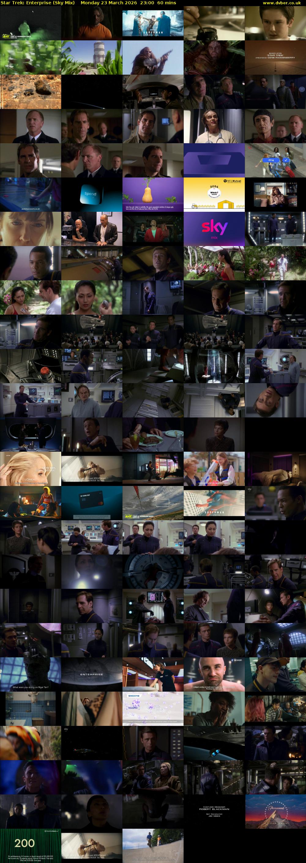 Star Trek: Enterprise (Sky Mix) Monday 23 March 2026 23:00 - 00:00