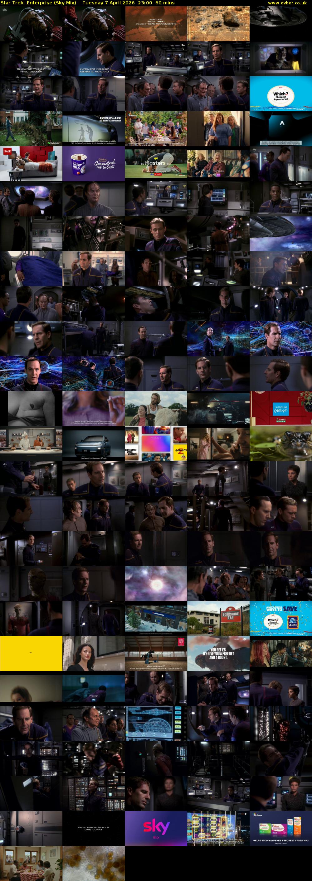 Star Trek: Enterprise (Sky Mix) Tuesday 7 April 2026 23:00 - 00:00