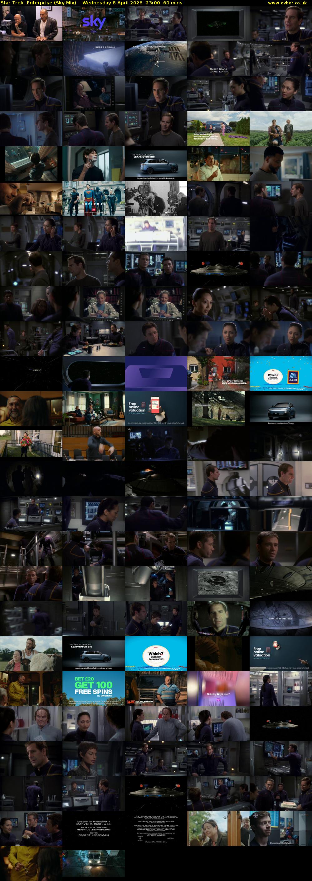 Star Trek: Enterprise (Sky Mix) Wednesday 8 April 2026 23:00 - 00:00