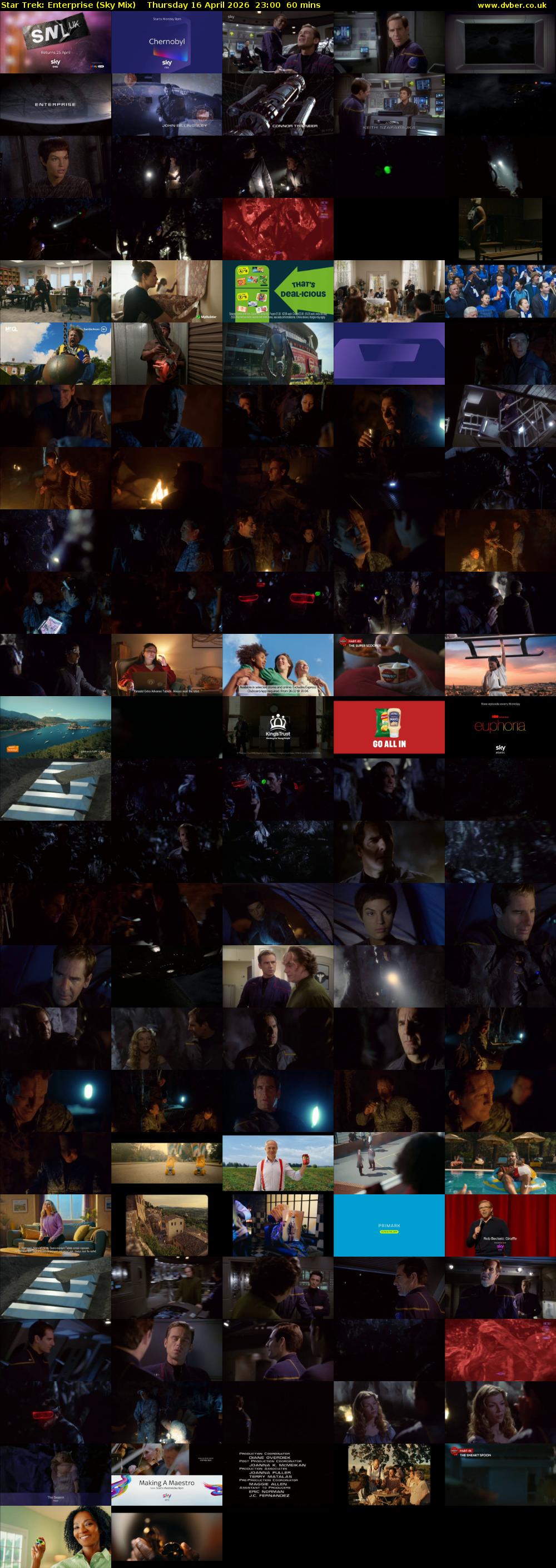 Star Trek: Enterprise (Sky Mix) Thursday 16 April 2026 23:00 - 00:00