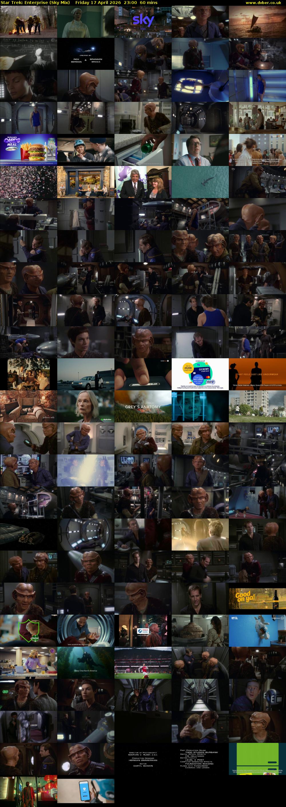 Star Trek: Enterprise (Sky Mix) Friday 17 April 2026 23:00 - 00:00