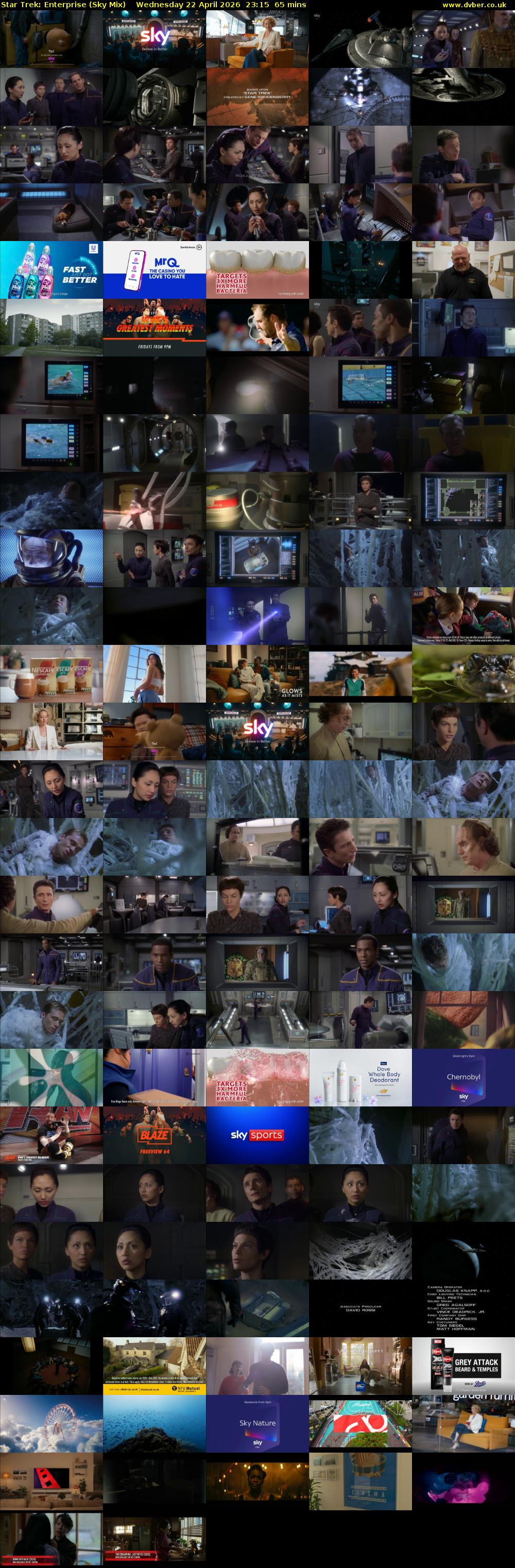 Star Trek: Enterprise (Sky Mix) Wednesday 22 April 2026 23:15 - 00:20