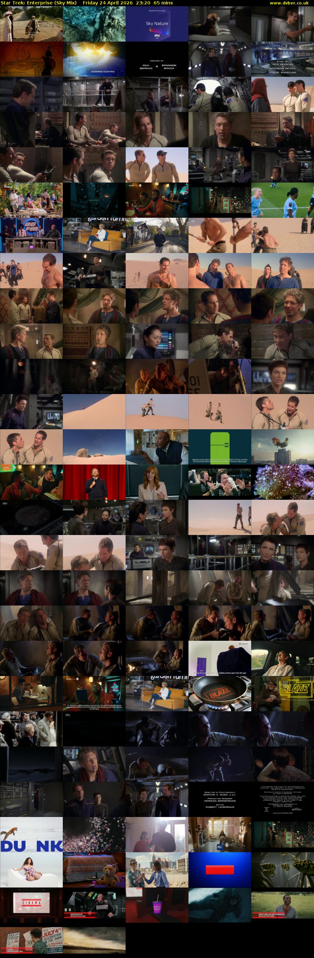 Star Trek: Enterprise (Sky Mix) Friday 24 April 2026 23:20 - 00:25