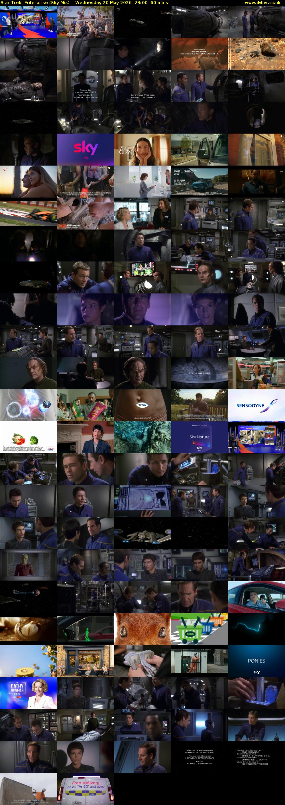 Star Trek: Enterprise (Sky Mix) Wednesday 20 May 2026 23:00 - 00:00