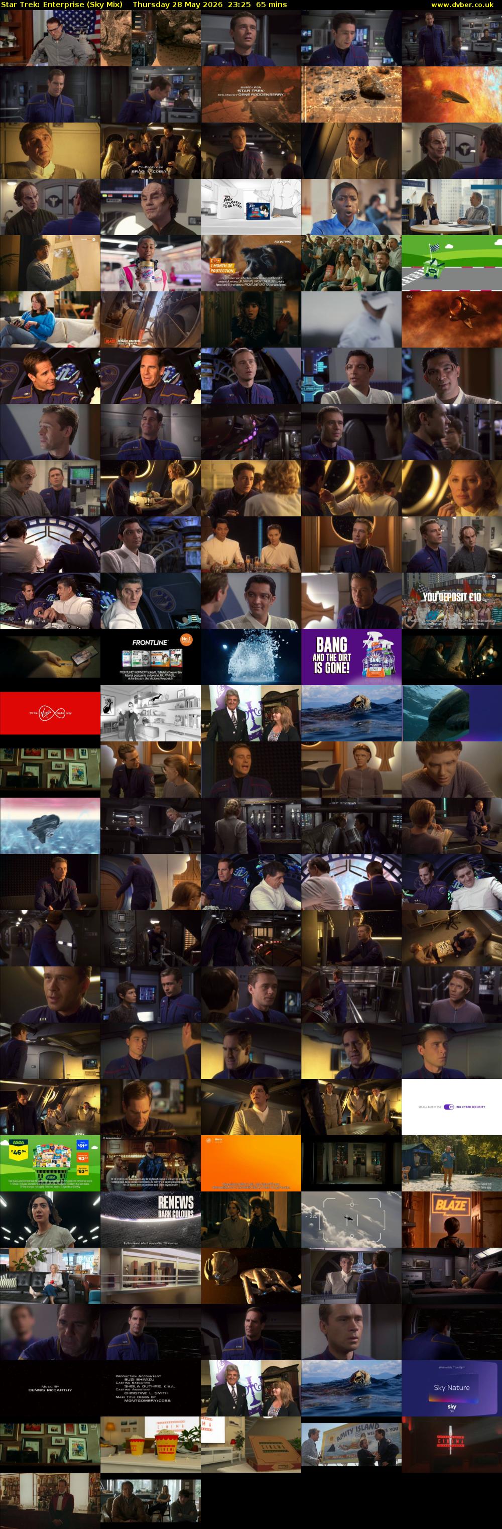Star Trek: Enterprise (Sky Mix) Thursday 28 May 2026 23:25 - 00:30
