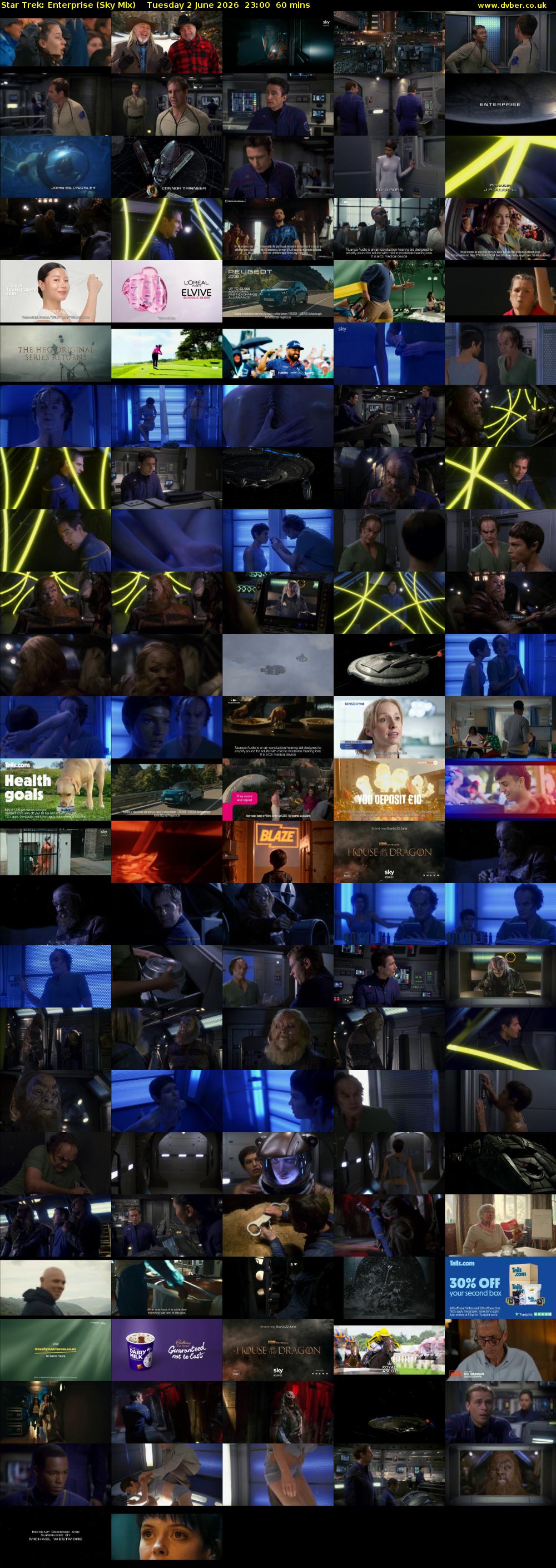 Star Trek: Enterprise (Sky Mix) Tuesday 2 June 2026 23:00 - 00:00