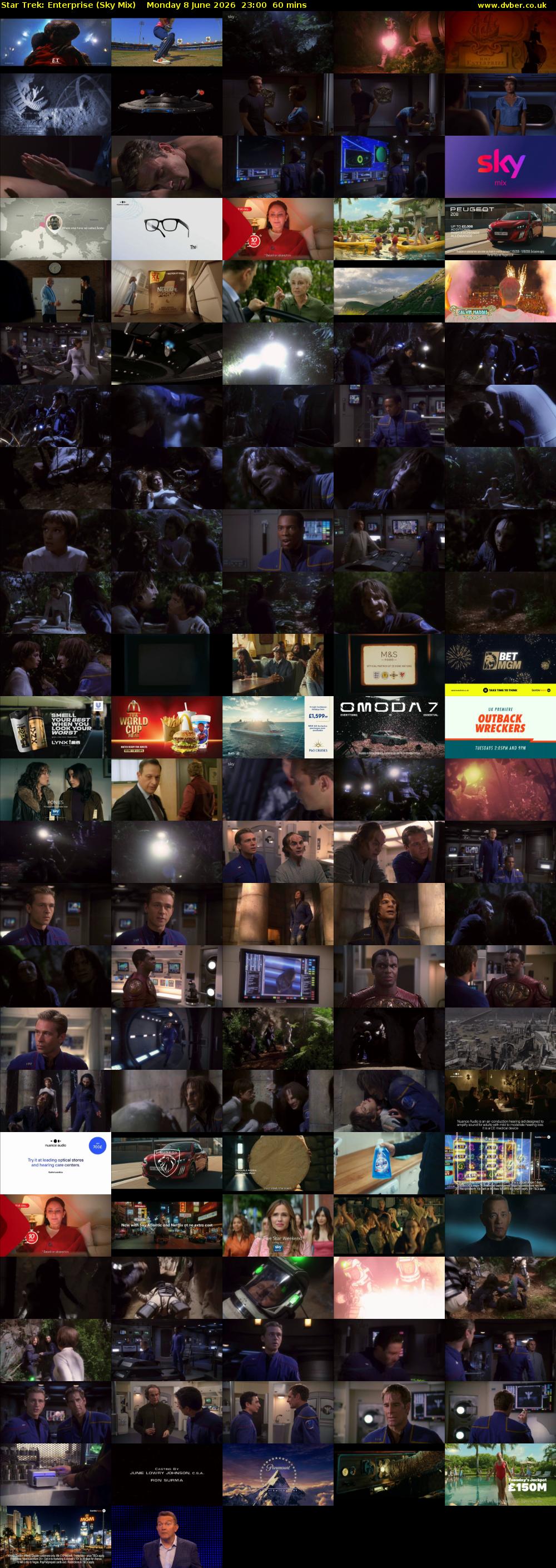 Star Trek: Enterprise (Sky Mix) Monday 8 June 2026 23:00 - 00:00