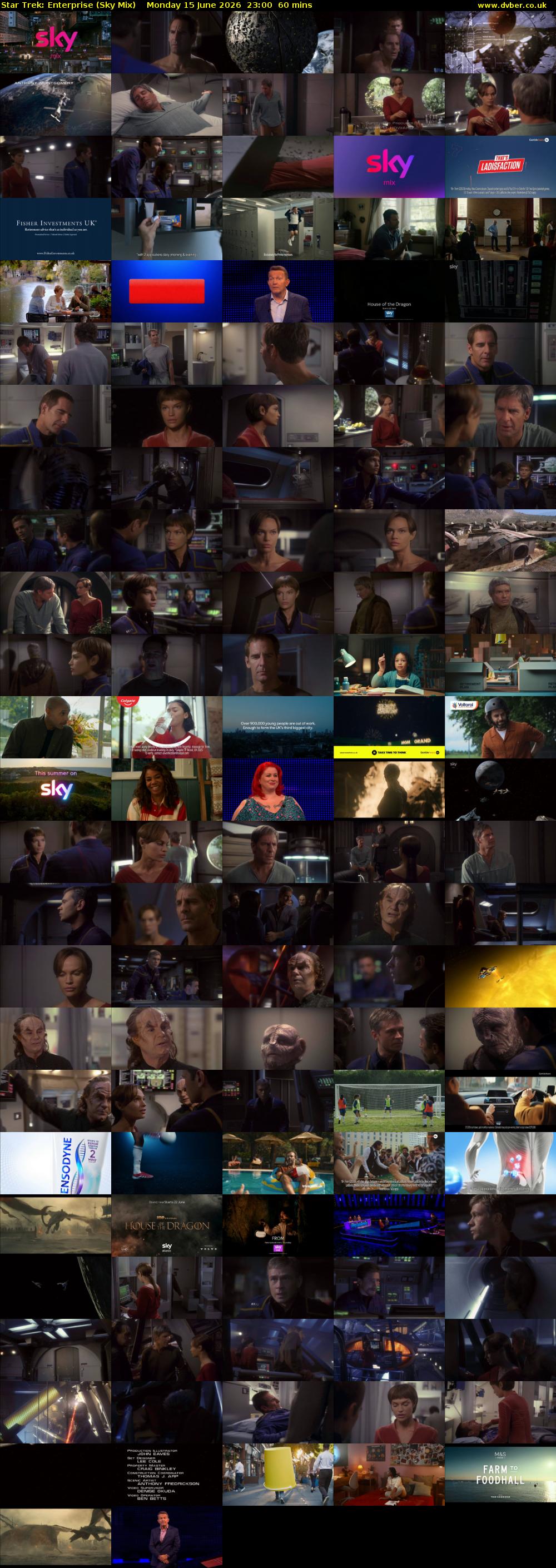 Star Trek: Enterprise (Sky Mix) Monday 15 June 2026 23:00 - 00:00