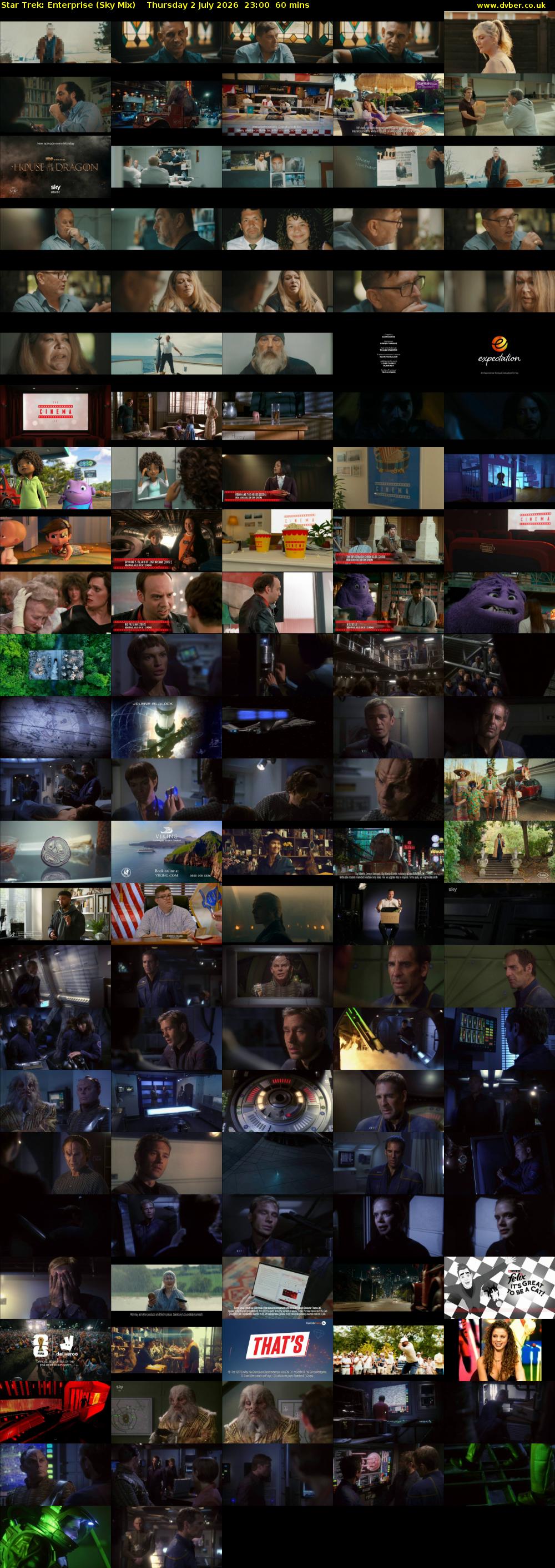 Star Trek: Enterprise (Sky Mix) Thursday 2 July 2026 23:00 - 00:00