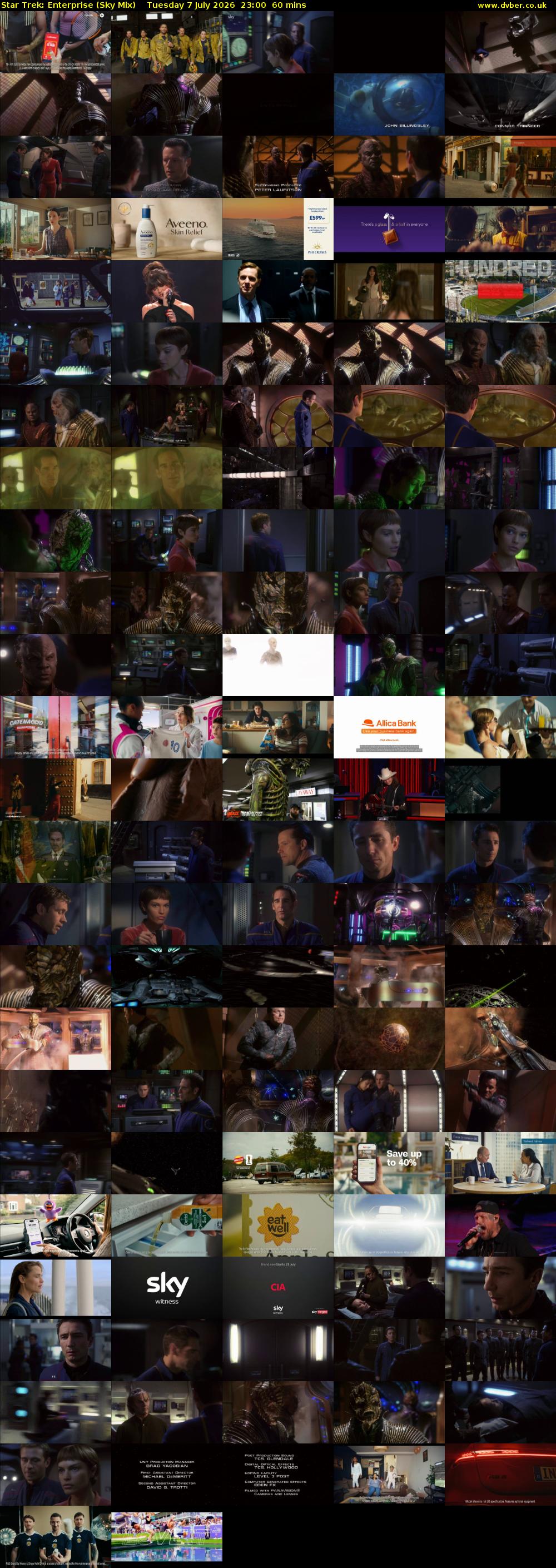 Star Trek: Enterprise (Sky Mix) Tuesday 7 July 2026 23:00 - 00:00