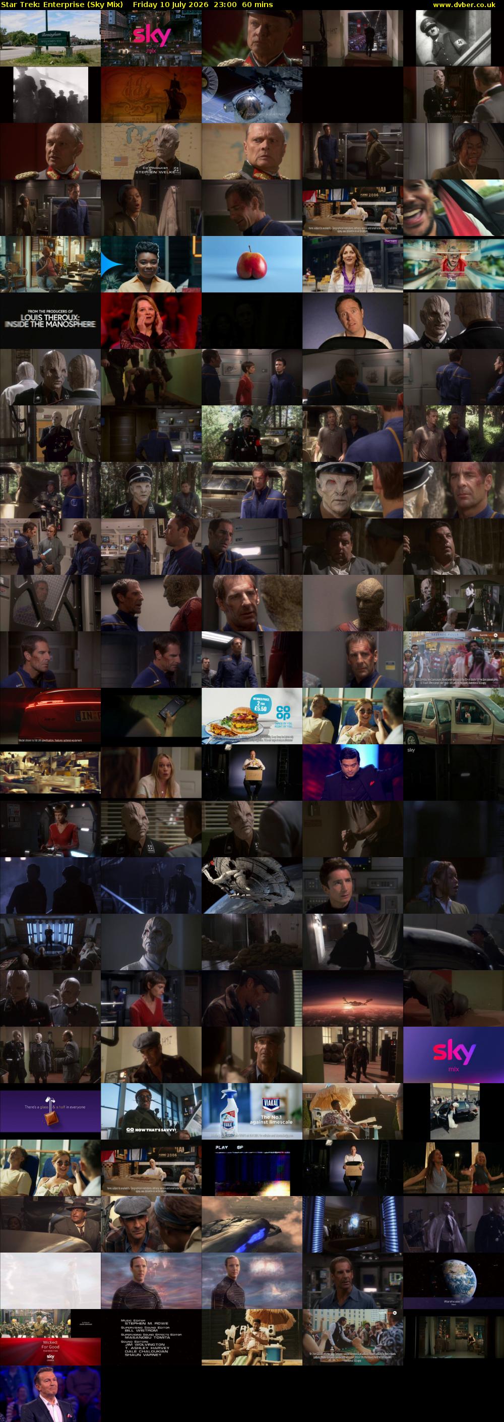 Star Trek: Enterprise (Sky Mix) Friday 10 July 2026 23:00 - 00:00