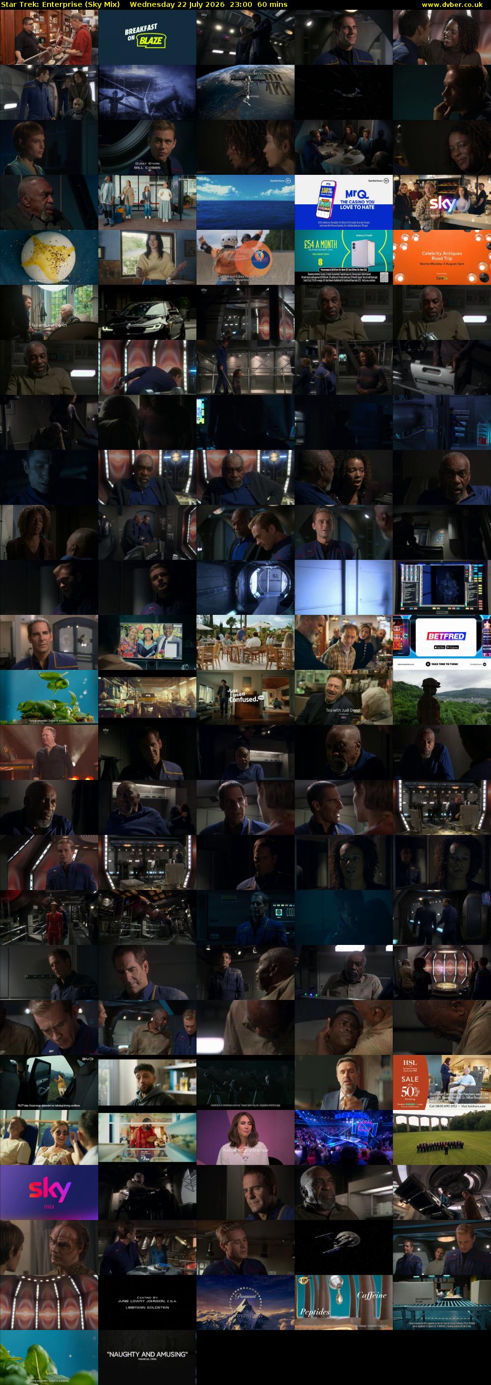 Star Trek: Enterprise (Sky Mix) Wednesday 22 July 2026 23:00 - 00:00