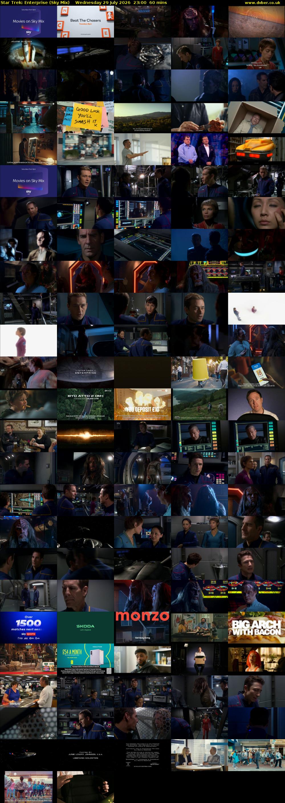 Star Trek: Enterprise (Sky Mix) Wednesday 29 July 2026 23:00 - 00:00