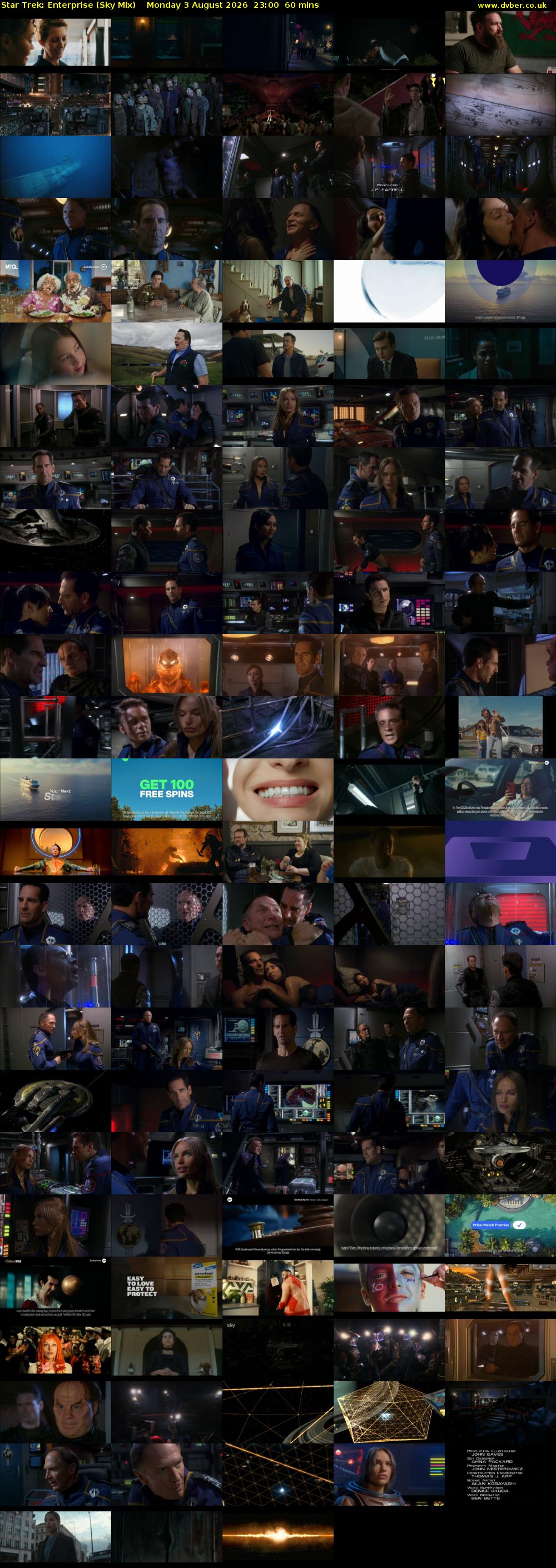 Star Trek: Enterprise (Sky Mix) Monday 3 August 2026 23:00 - 00:00