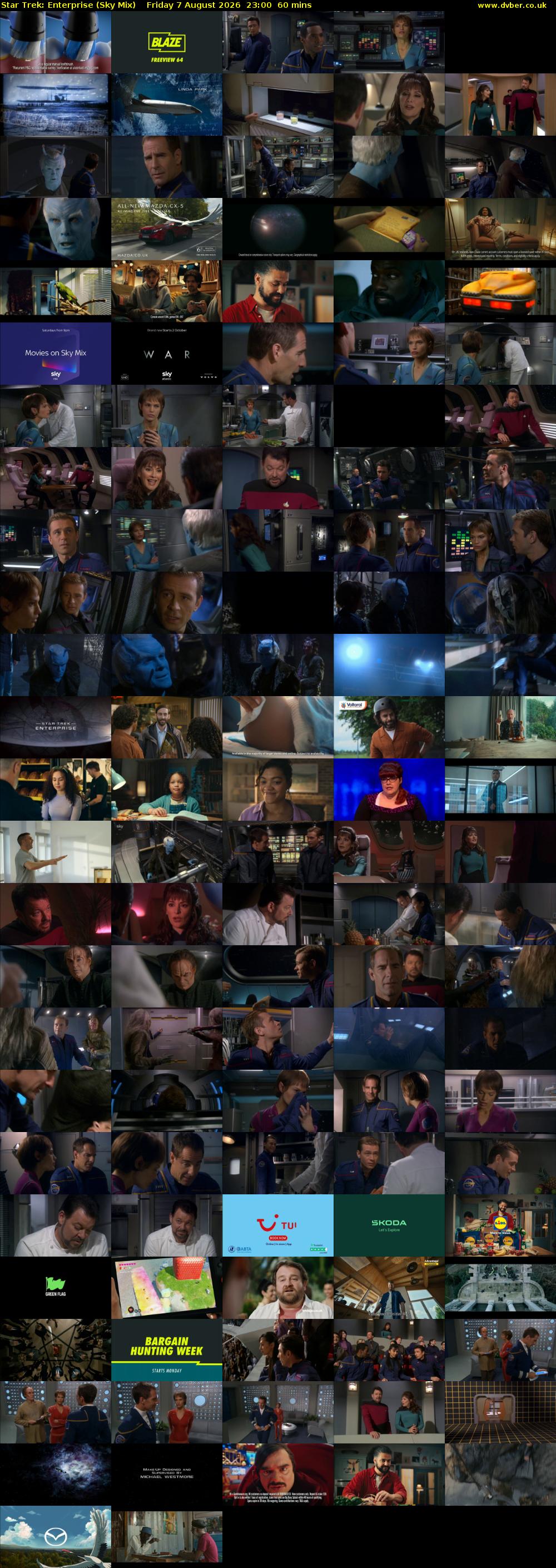 Star Trek: Enterprise (Sky Mix) Friday 7 August 2026 23:00 - 00:00