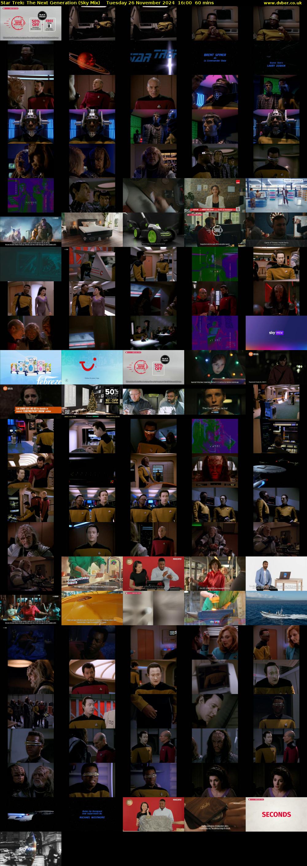 Star Trek: The Next Generation (Sky Mix) Tuesday 26 November 2024 16:00 - 17:00