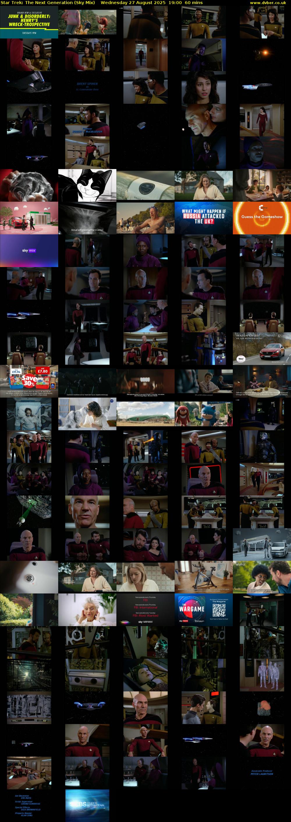 Star Trek: The Next Generation (Sky Mix) Wednesday 27 August 2025 19:00 - 20:00