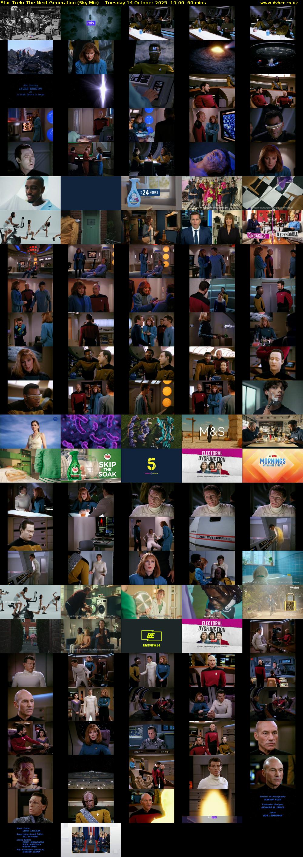 Star Trek: The Next Generation (Sky Mix) Tuesday 14 October 2025 19:00 - 20:00