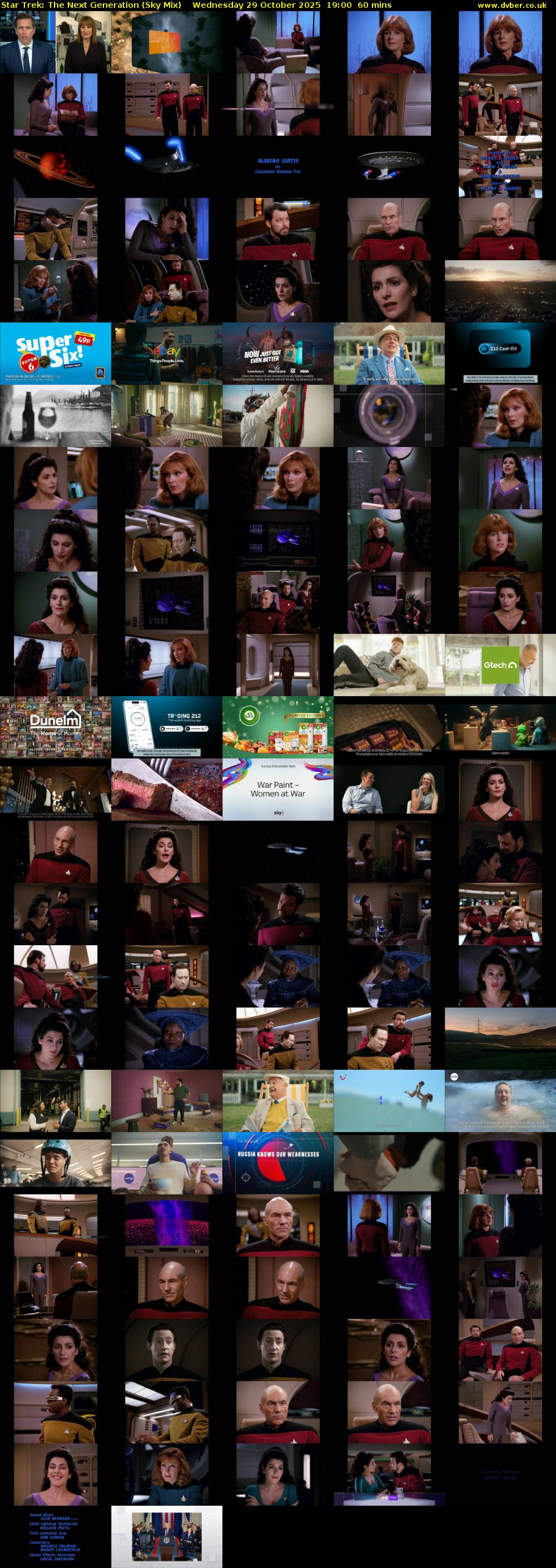 Star Trek: The Next Generation (Sky Mix) Wednesday 29 October 2025 19:00 - 20:00