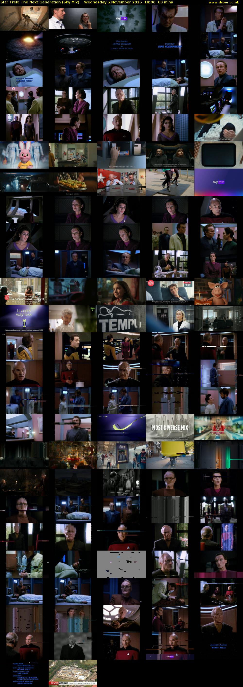 Star Trek: The Next Generation (Sky Mix) Wednesday 5 November 2025 19:00 - 20:00