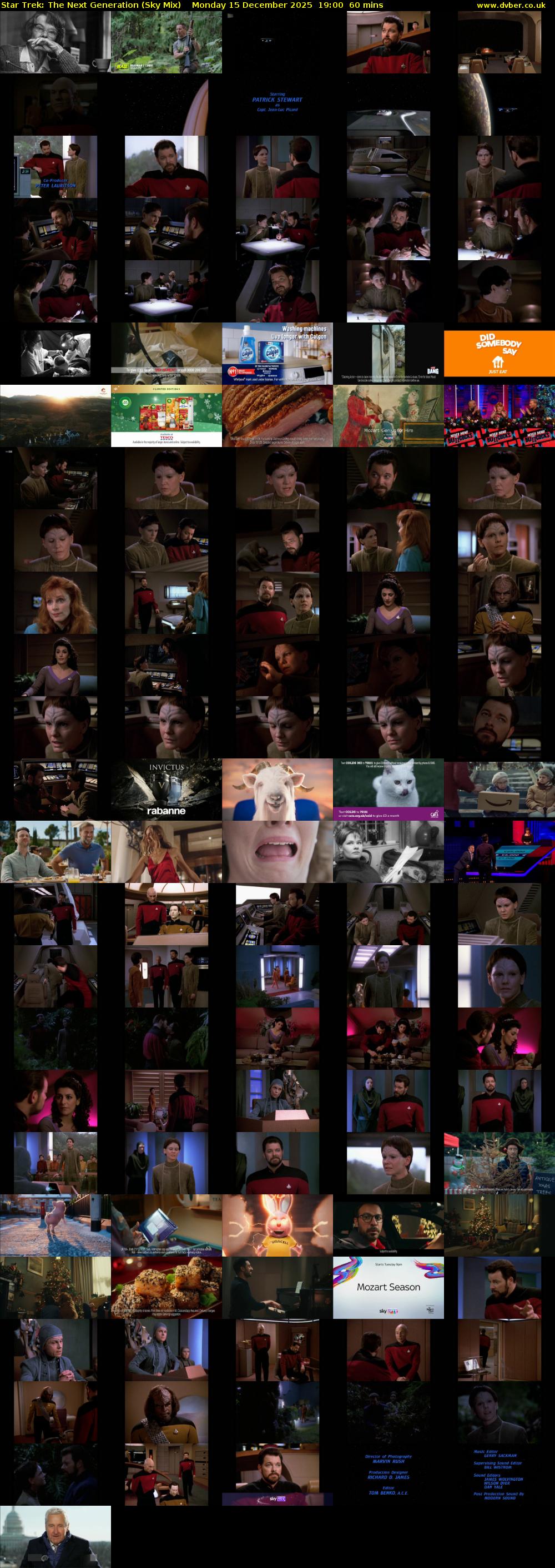 Star Trek: The Next Generation (Sky Mix) Monday 15 December 2025 19:00 - 20:00