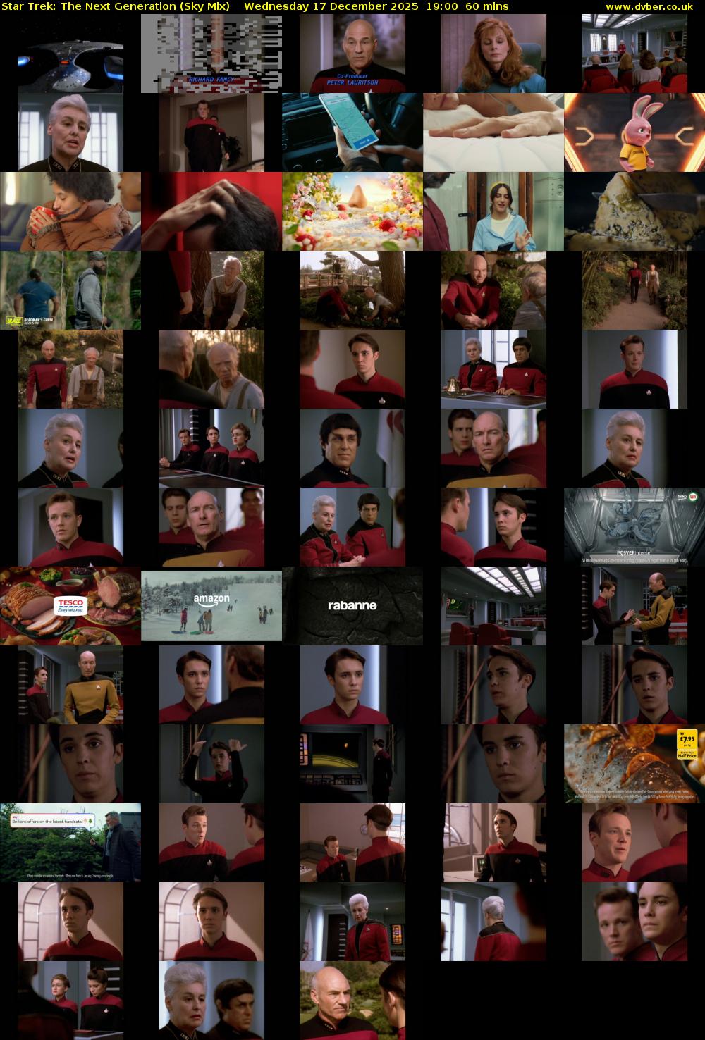 Star Trek: The Next Generation (Sky Mix) Wednesday 17 December 2025 19:00 - 20:00
