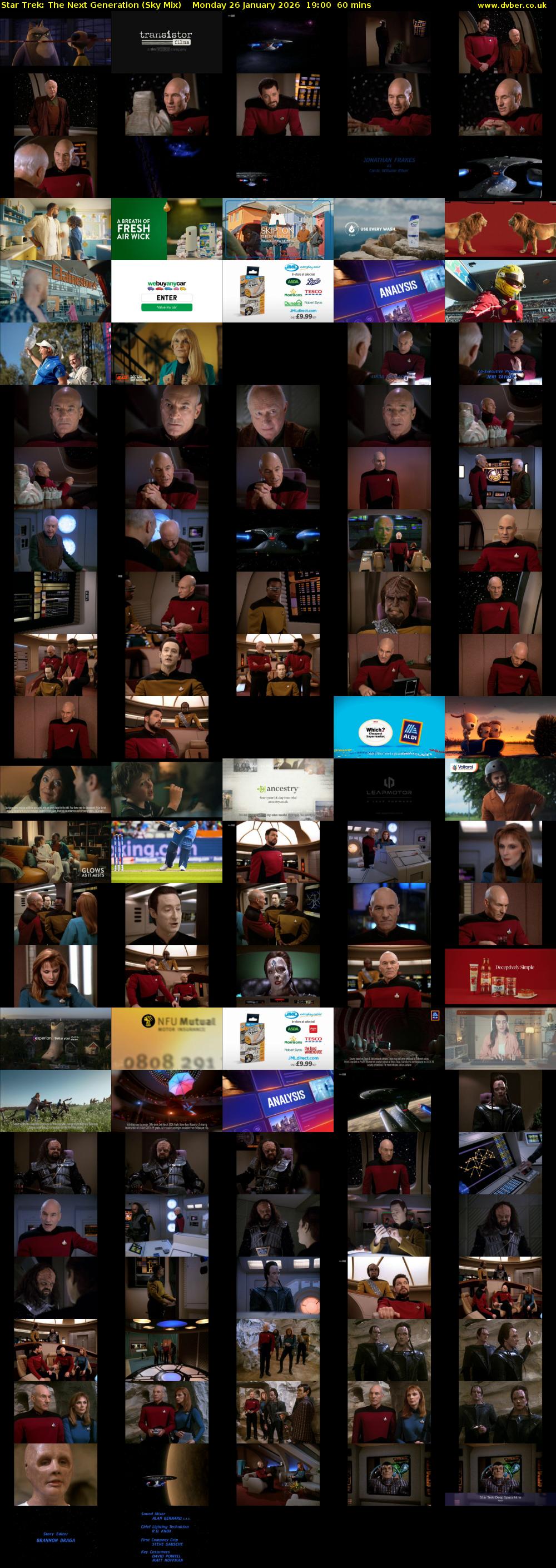 Star Trek: The Next Generation (Sky Mix) Monday 26 January 2026 19:00 - 20:00