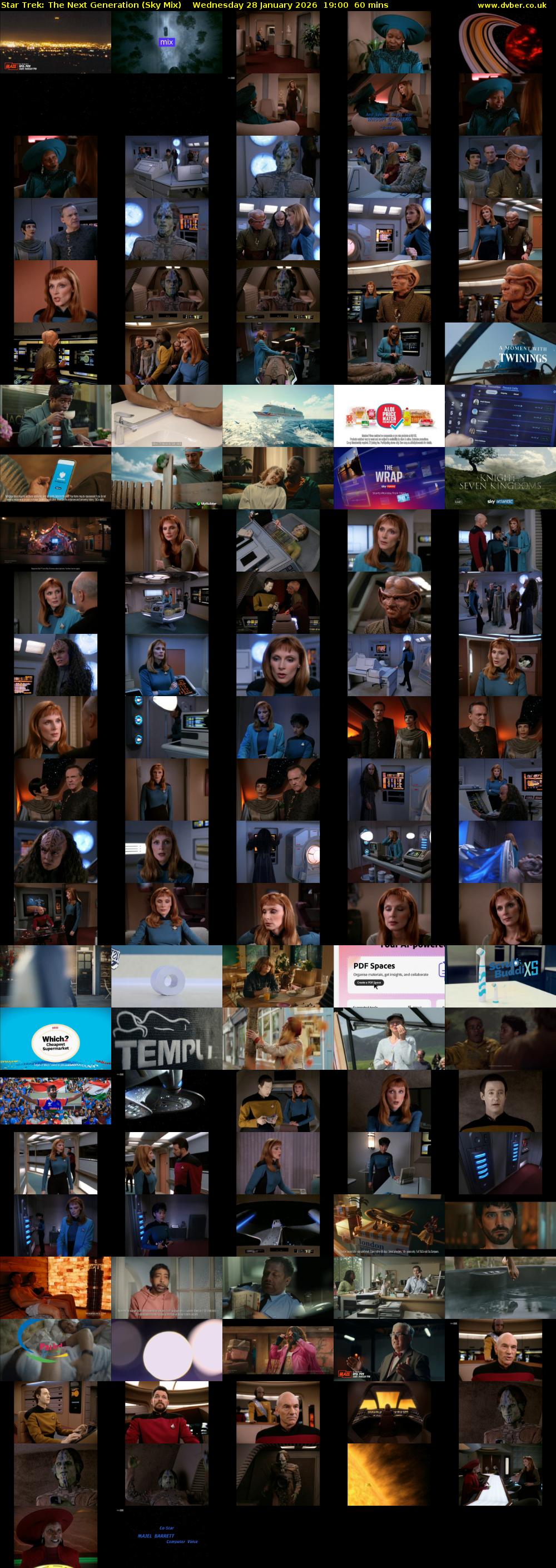 Star Trek: The Next Generation (Sky Mix) Wednesday 28 January 2026 19:00 - 20:00