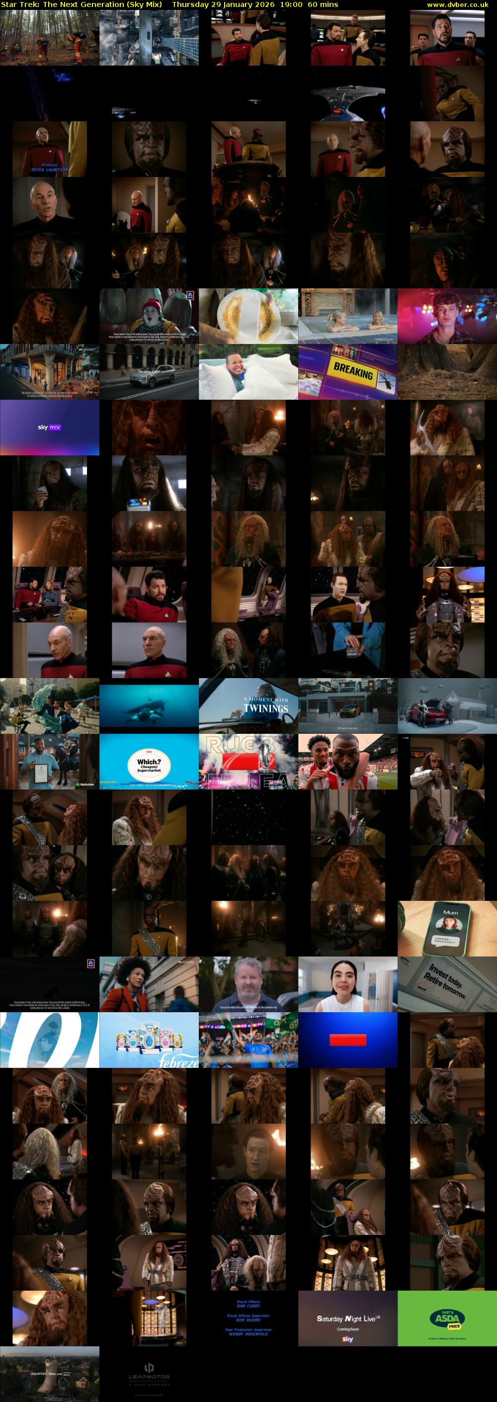 Star Trek: The Next Generation (Sky Mix) Thursday 29 January 2026 19:00 - 20:00