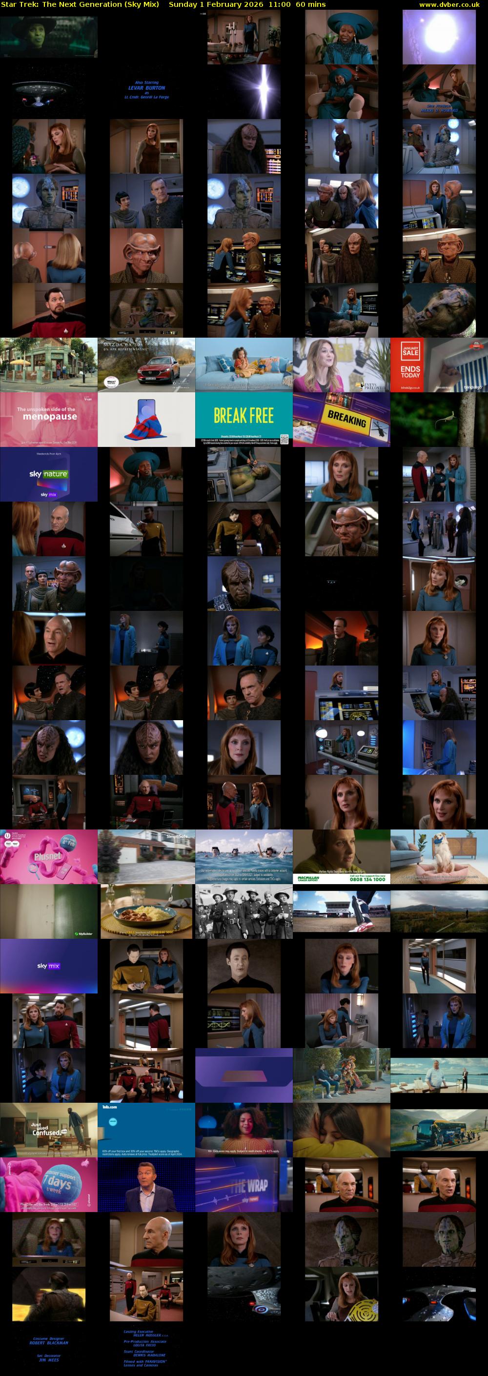 Star Trek: The Next Generation (Sky Mix) Sunday 1 February 2026 11:00 - 12:00