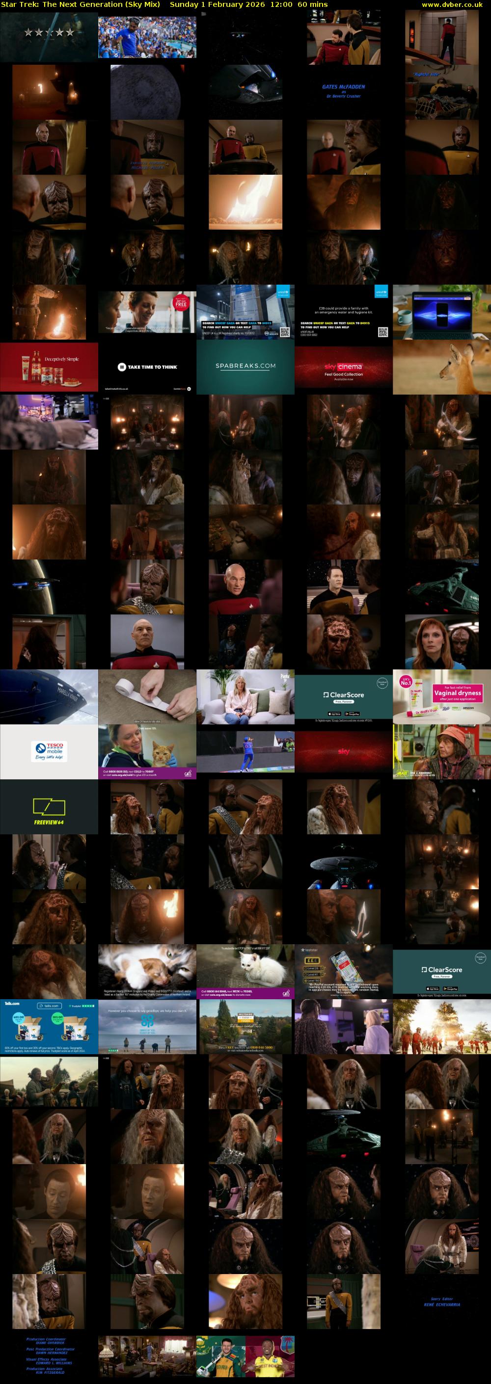 Star Trek: The Next Generation (Sky Mix) Sunday 1 February 2026 12:00 - 13:00