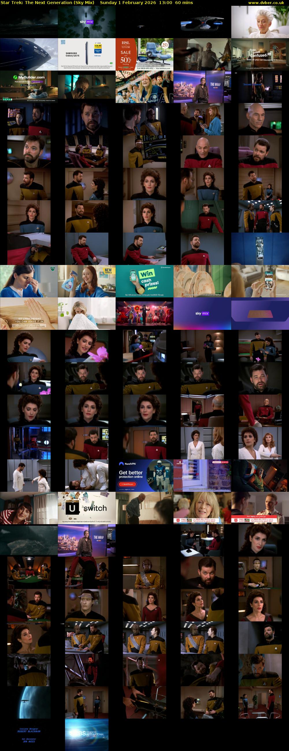 Star Trek: The Next Generation (Sky Mix) Sunday 1 February 2026 13:00 - 14:00