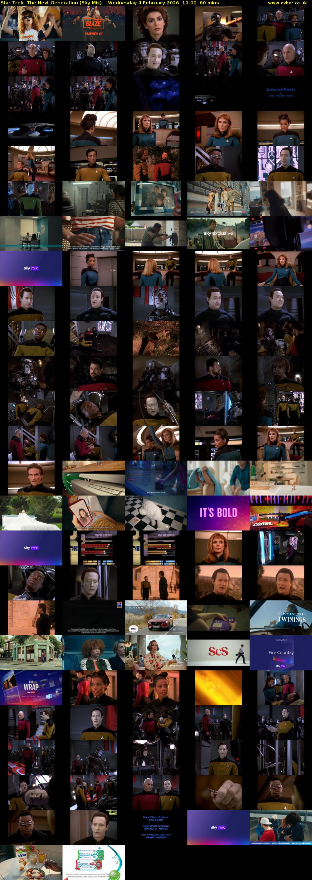 Star Trek: The Next Generation (Sky Mix) Wednesday 4 February 2026 19:00 - 20:00