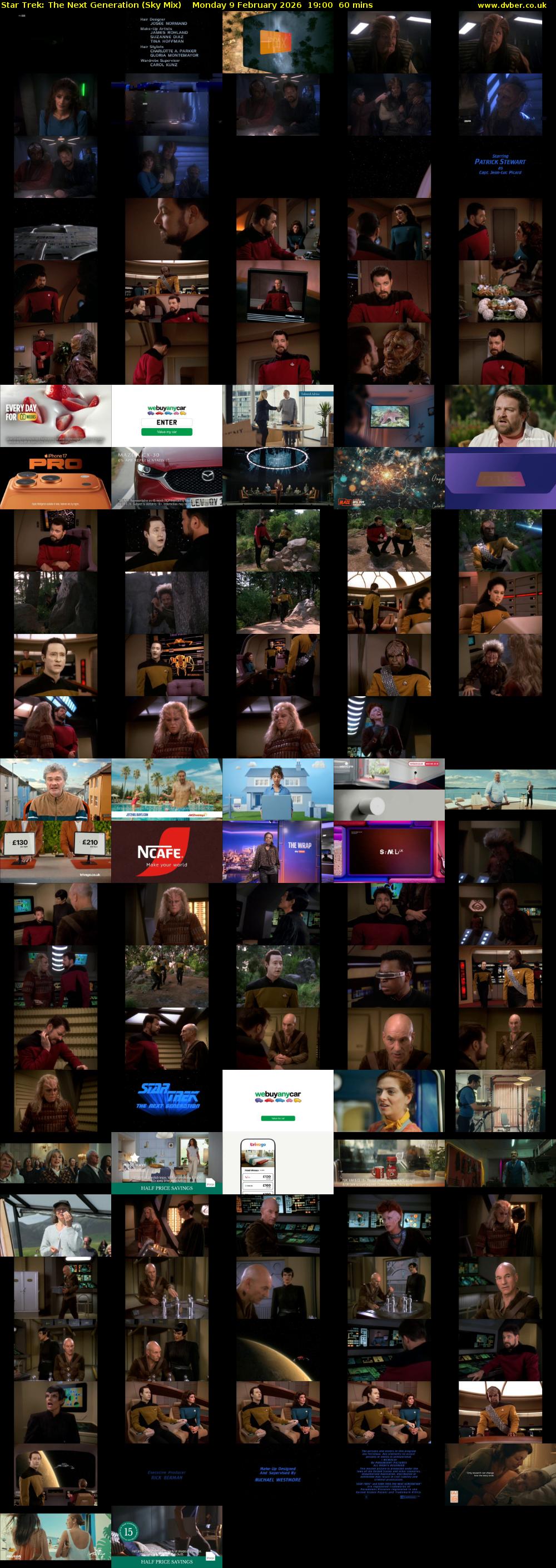 Star Trek: The Next Generation (Sky Mix) Monday 9 February 2026 19:00 - 20:00