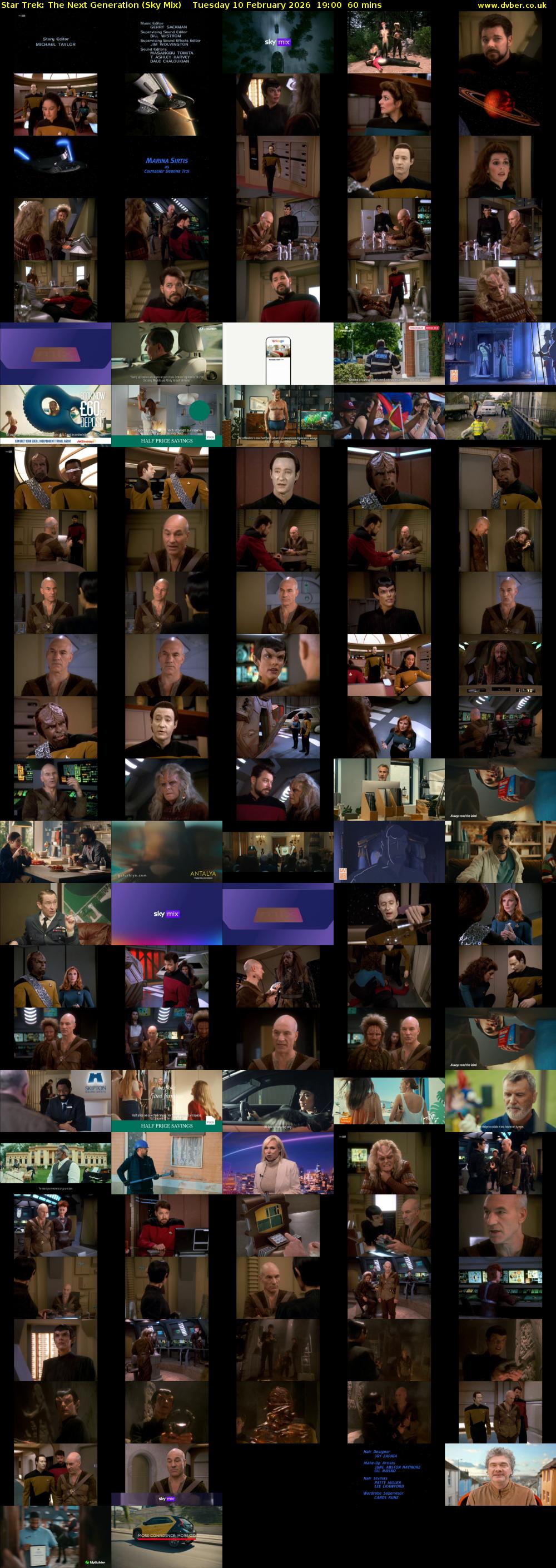 Star Trek: The Next Generation (Sky Mix) Tuesday 10 February 2026 19:00 - 20:00