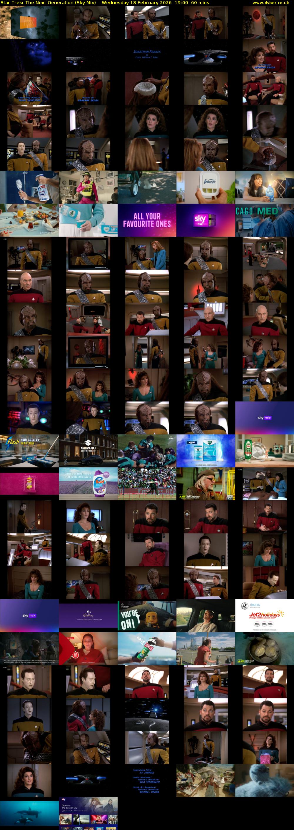 Star Trek: The Next Generation (Sky Mix) Wednesday 18 February 2026 19:00 - 20:00