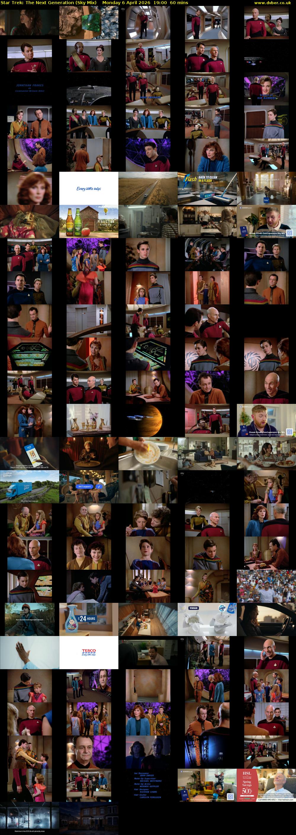 Star Trek: The Next Generation (Sky Mix) Monday 6 April 2026 19:00 - 20:00