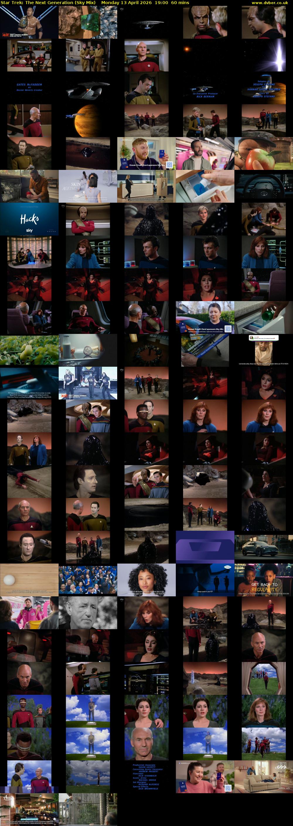Star Trek: The Next Generation (Sky Mix) Monday 13 April 2026 19:00 - 20:00