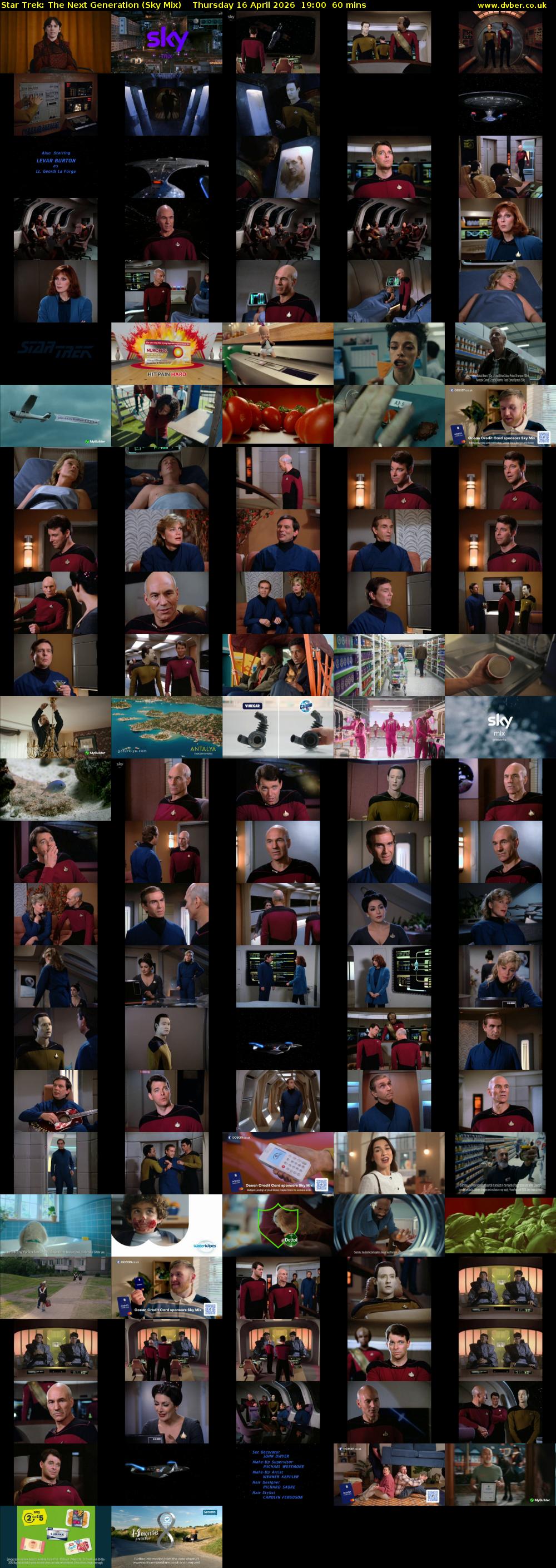 Star Trek: The Next Generation (Sky Mix) Thursday 16 April 2026 19:00 - 20:00