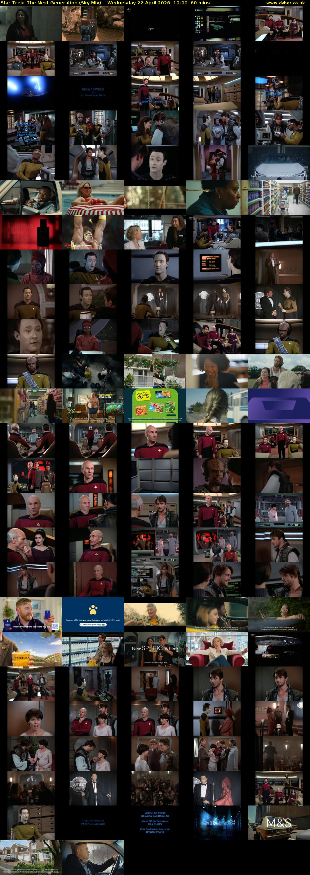 Star Trek: The Next Generation (Sky Mix) Wednesday 22 April 2026 19:00 - 20:00