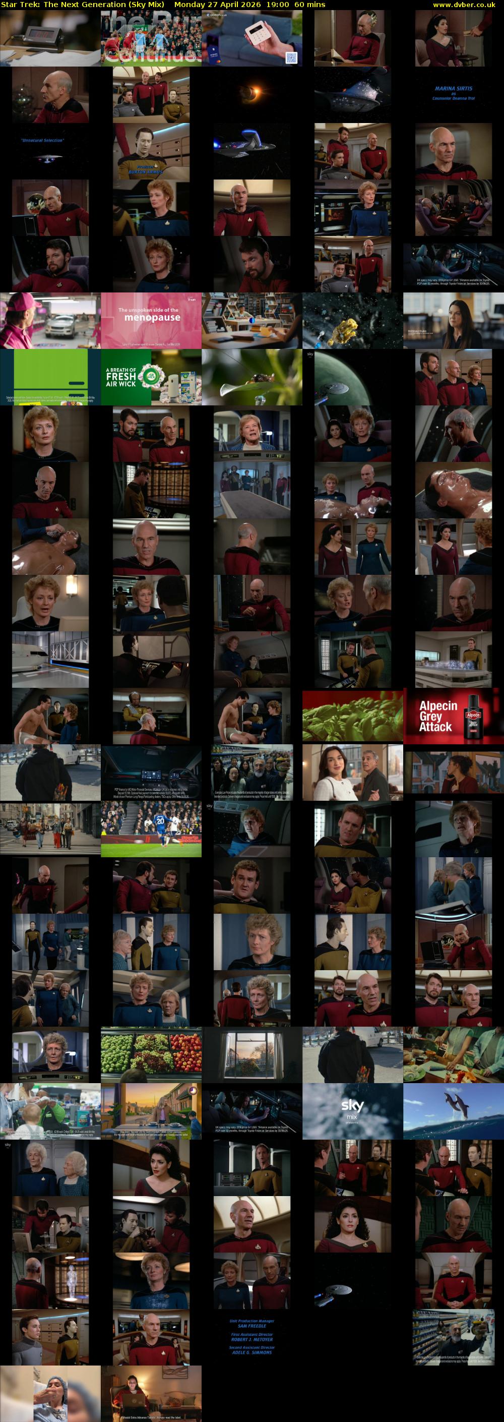 Star Trek: The Next Generation (Sky Mix) Monday 27 April 2026 19:00 - 20:00