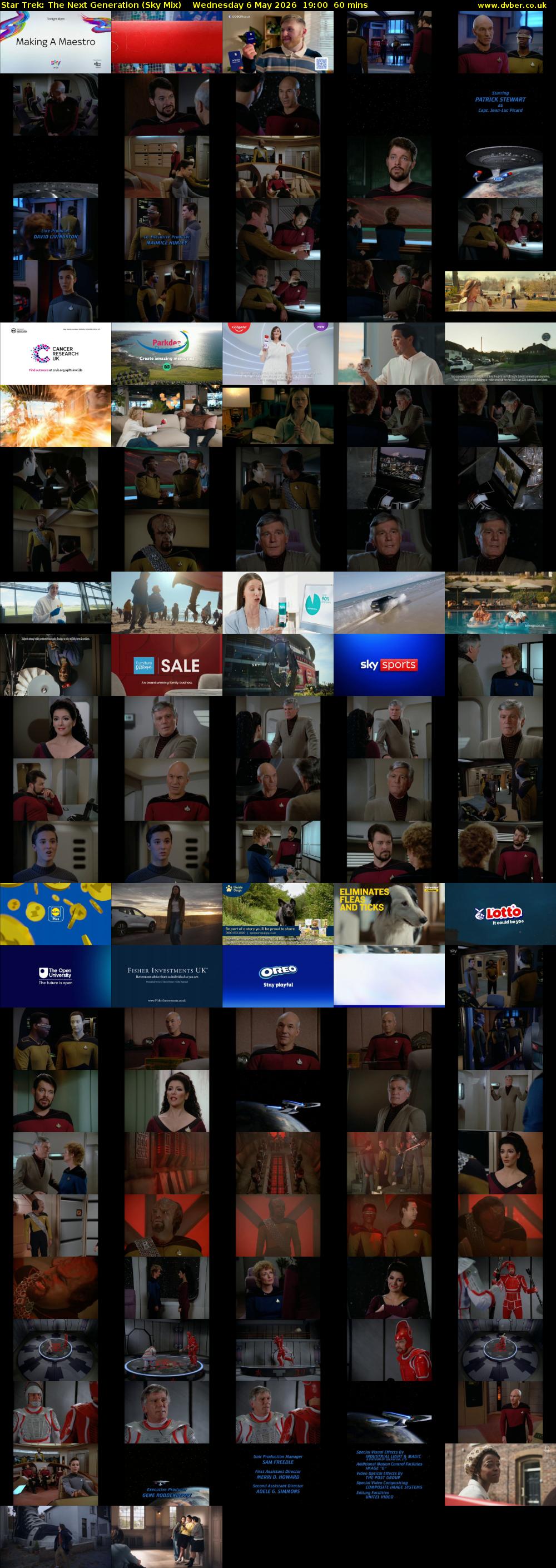 Star Trek: The Next Generation (Sky Mix) Wednesday 6 May 2026 19:00 - 20:00